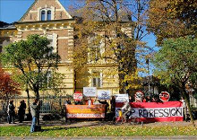 278 Protest bei BA-CA Tennistrophy in Wien