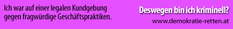 Ich habe an einer legalen Kundgebung gegen fragwürdige Geschäftspraktiken einer Firma teilgenommen.